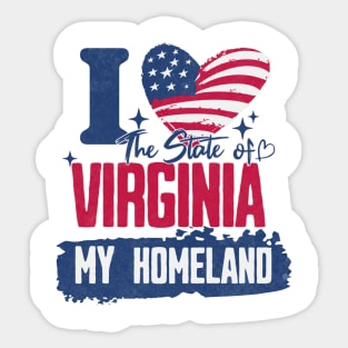 Virginia my homeland Sticker